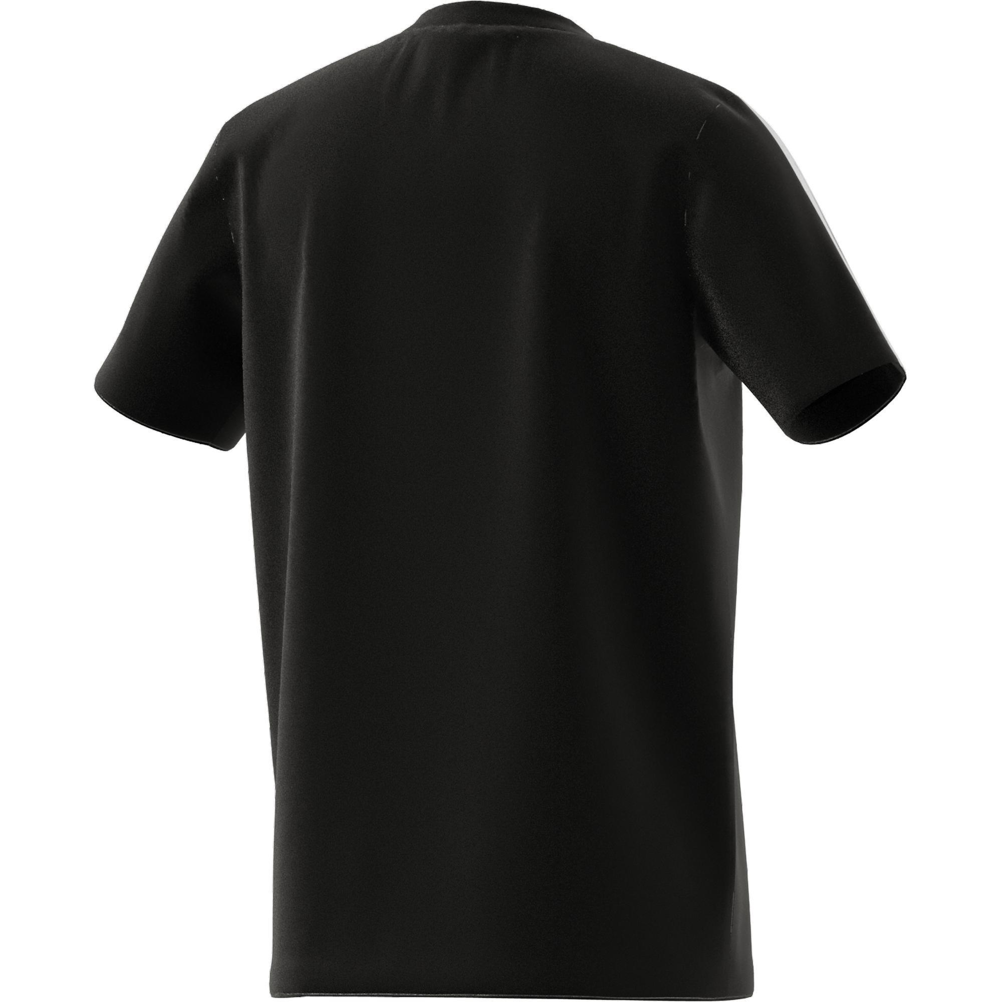 Kids adidas Essentials 3-Stripes T-Shirt, Black, A901_ONE, large image number 8