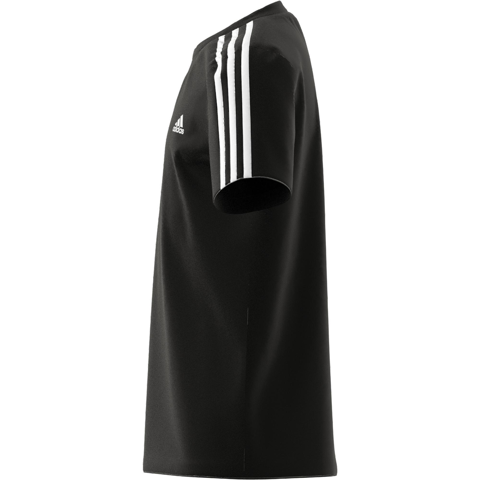 Kids adidas Essentials 3-Stripes T-Shirt, Black, A901_ONE, large image number 13
