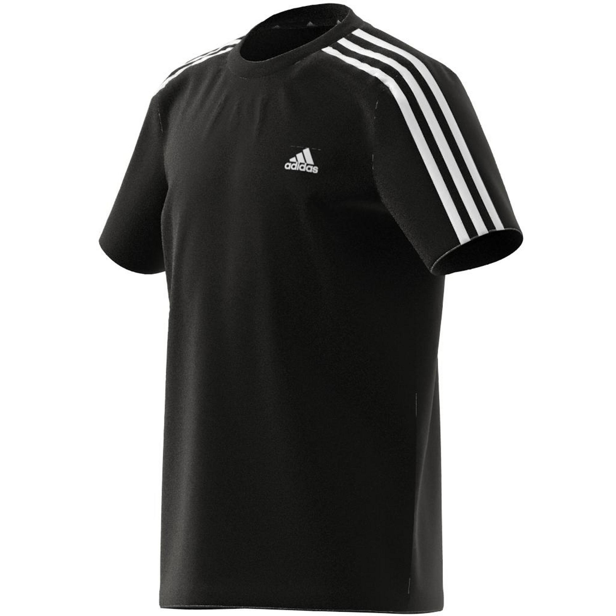 Kids adidas Essentials 3-Stripes T-Shirt, Black, A901_ONE, large image number 16