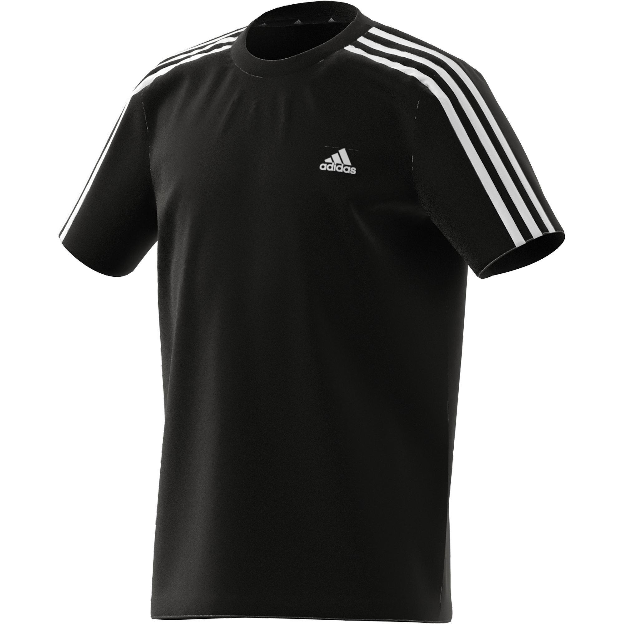 Kids adidas Essentials 3-Stripes T-Shirt, Black, A901_ONE, large image number 20