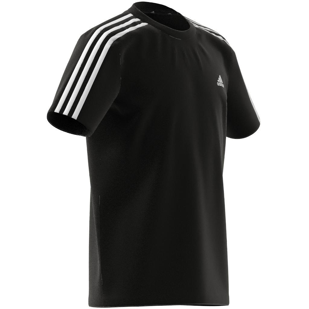 Kids adidas Essentials 3-Stripes T-Shirt, Black, A901_ONE, large image number 29