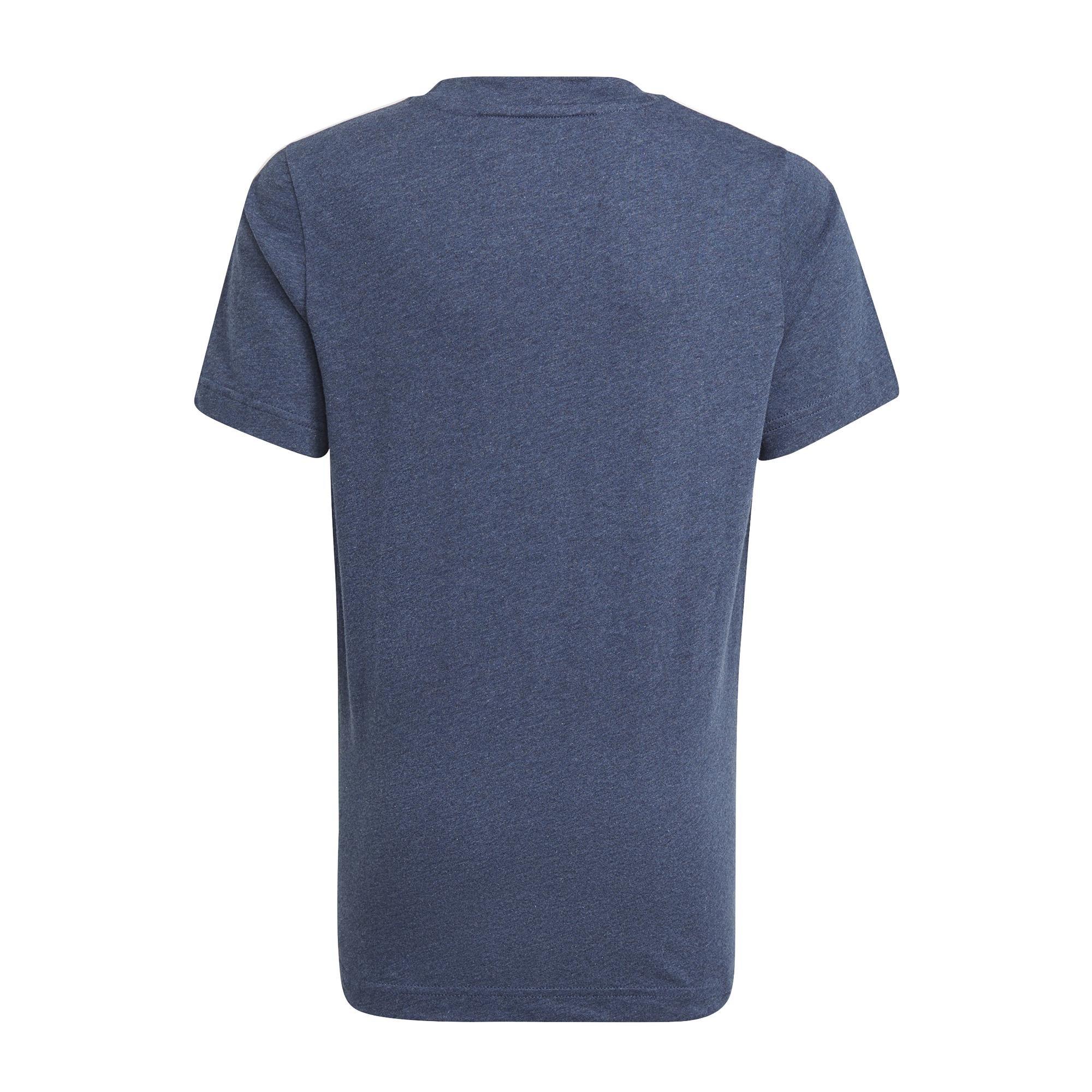 Kids Essentials 3-Stripes T-Shirt Crew, Blue, A901_ONE, large image number 1