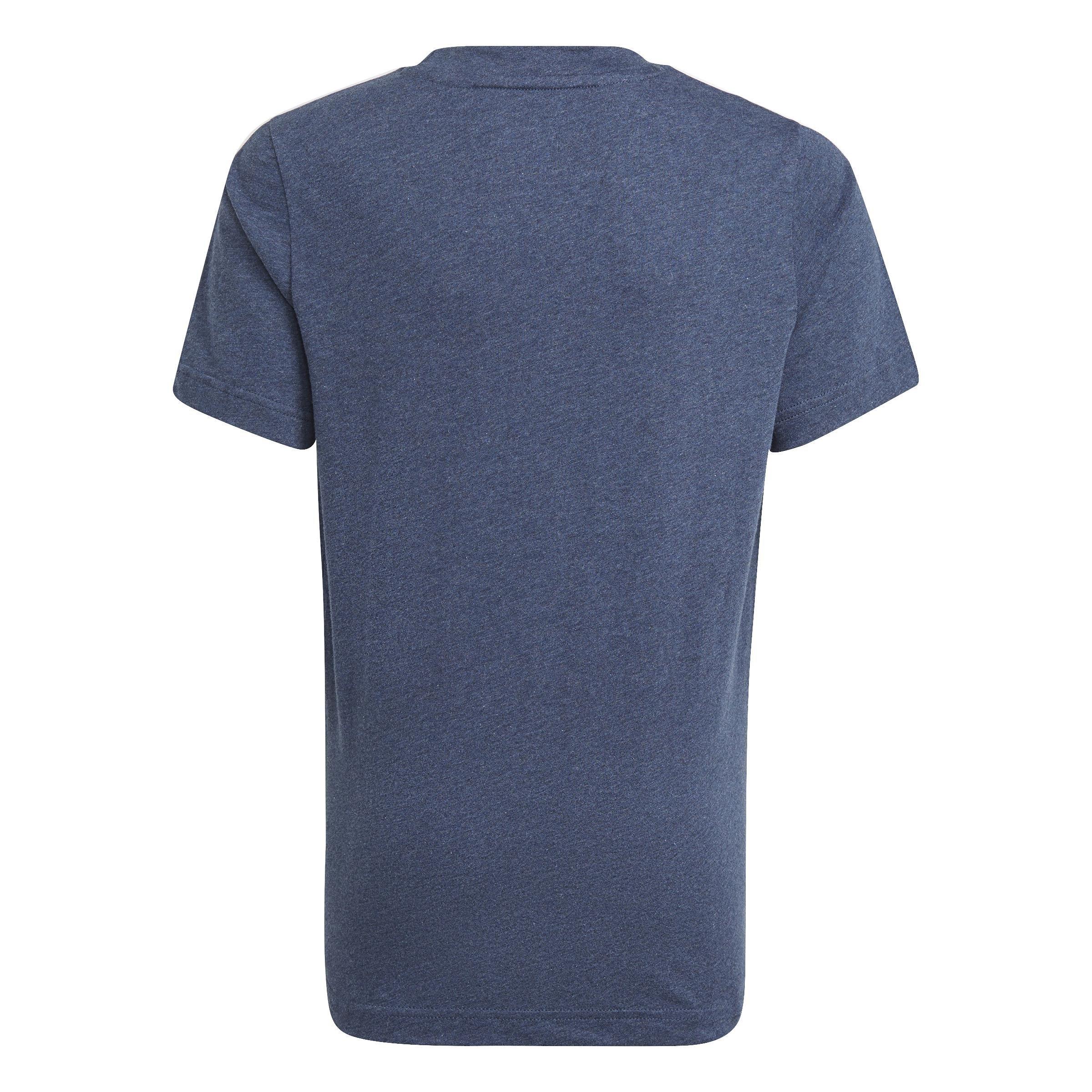 Kids Essentials 3-Stripes T-Shirt Crew, Blue, A901_ONE, large image number 5