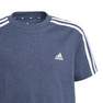 Kids Boys Adidas Essentials 3-Stripes T-Shirt Crew, Navy, A901_ONE, thumbnail image number 8