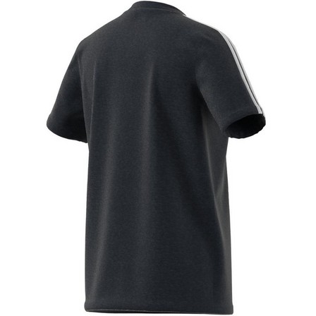 Kids Boys Adidas Essentials 3-Stripes T-Shirt Crew, Navy, A901_ONE, large image number 13
