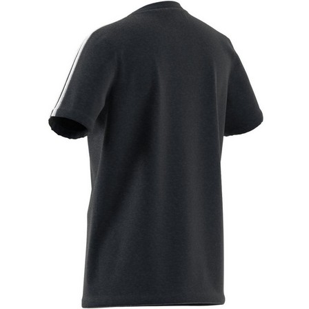 Kids Boys Adidas Essentials 3-Stripes T-Shirt Crew, Navy, A901_ONE, large image number 18