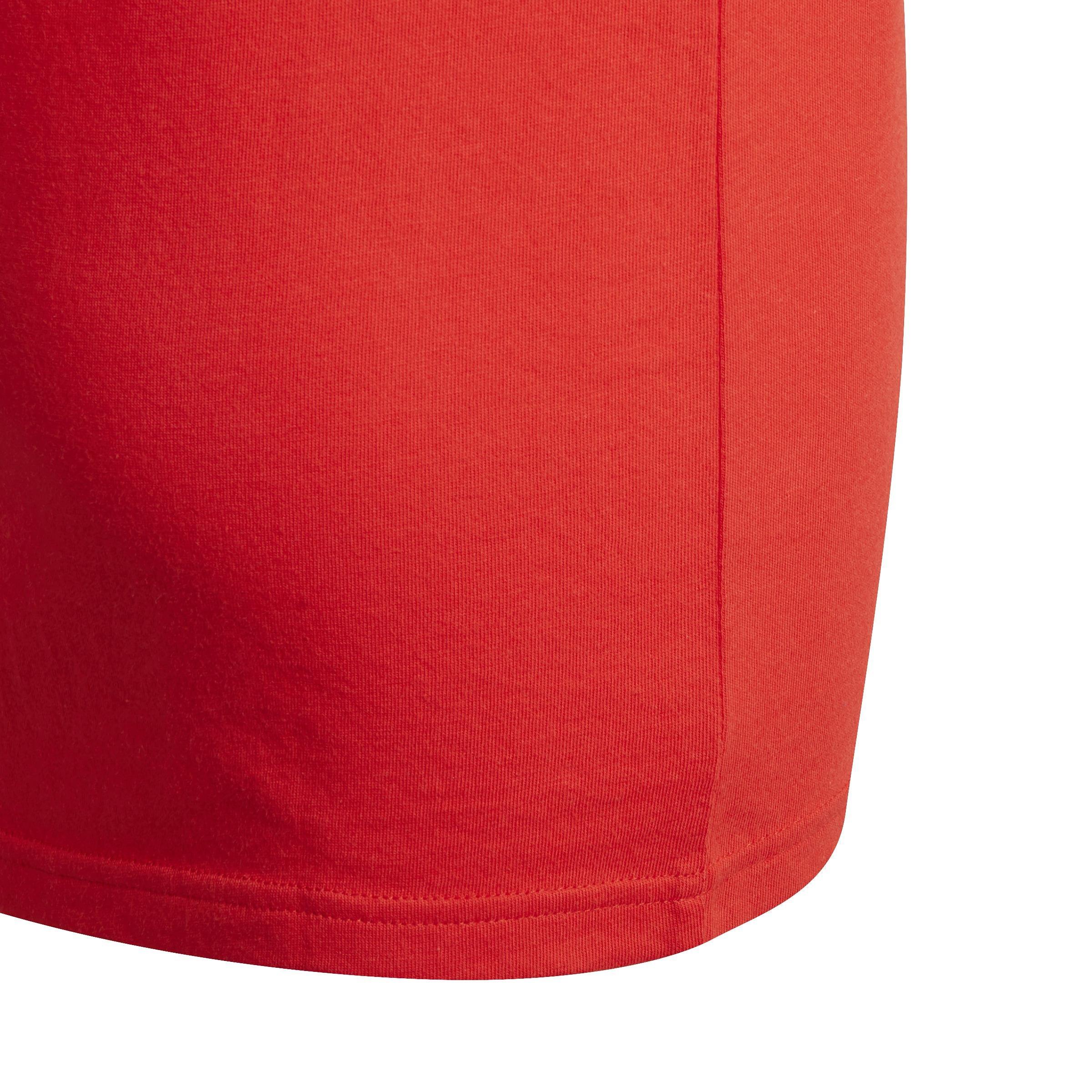 Kids Essentials 3-Stripes T-Shirt, Red, A901_ONE, large image number 3