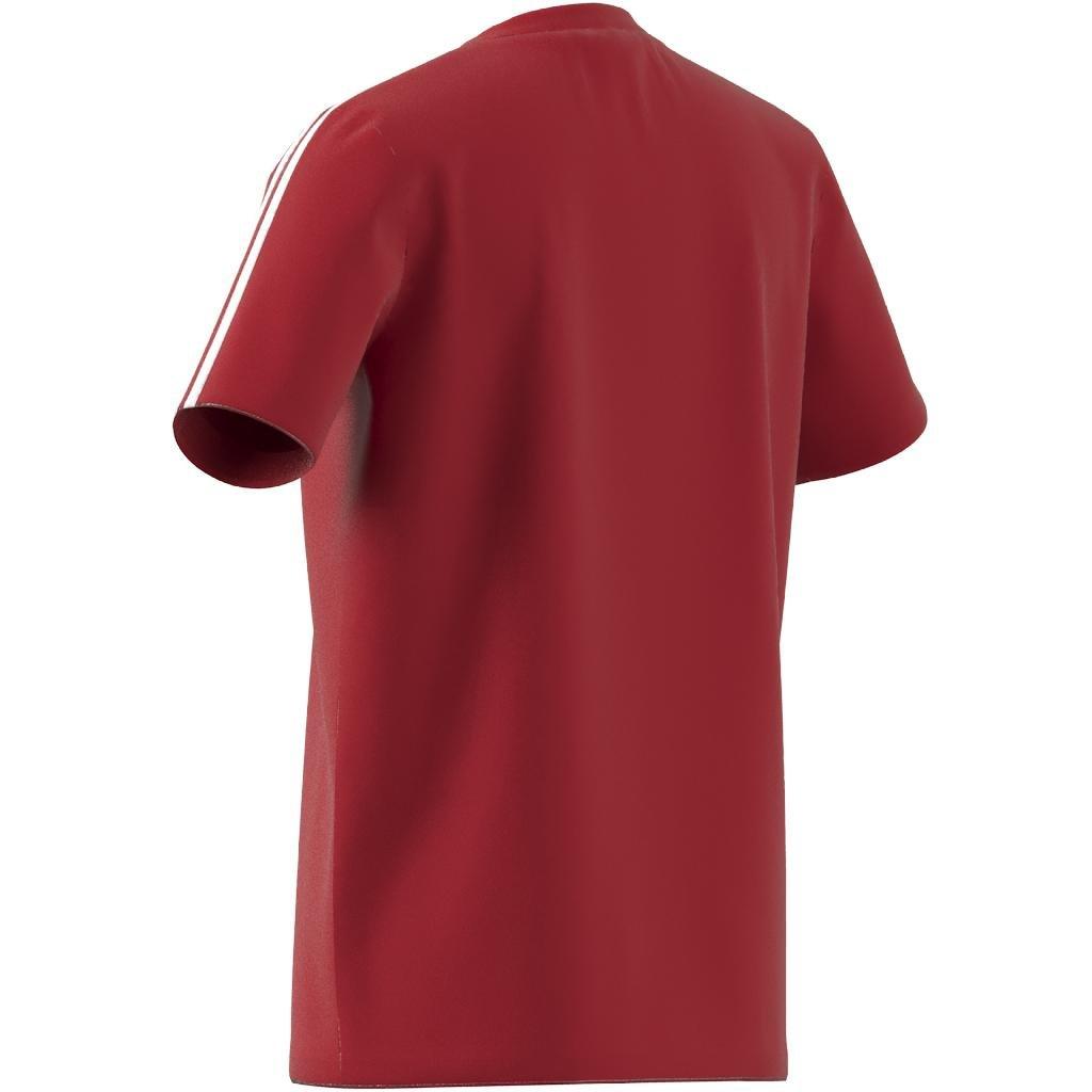 Kids Essentials 3-Stripes T-Shirt, Red, A901_ONE, large image number 10