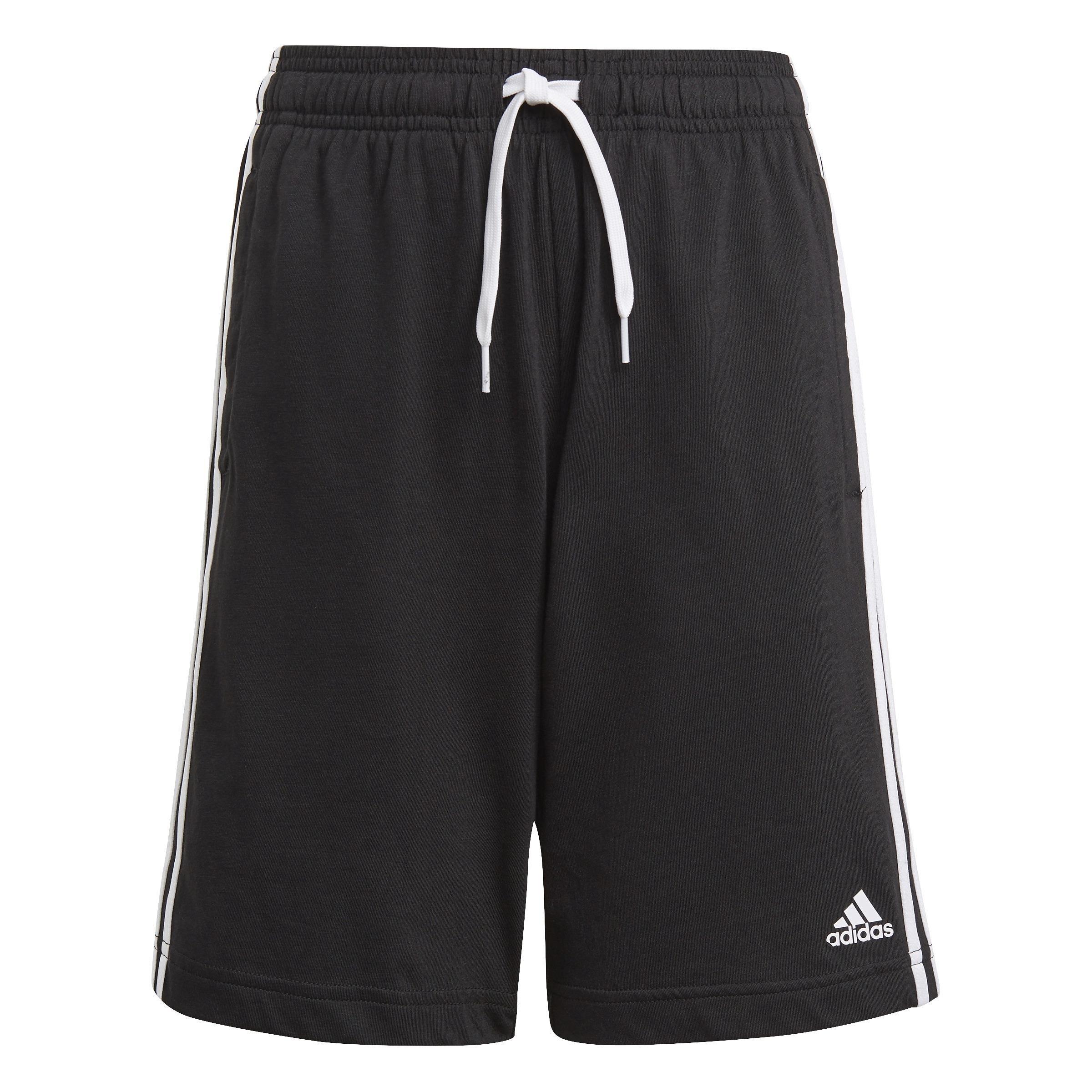 Kids Essentials 3-Stripes Shorts, Black, A901_ONE, large image number 0