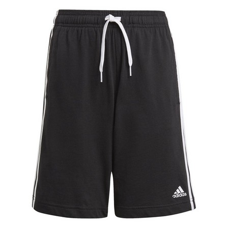 Kids Boys Adidas Essentials 3-Stripes Shorts, Black, A901_ONE, large image number 1