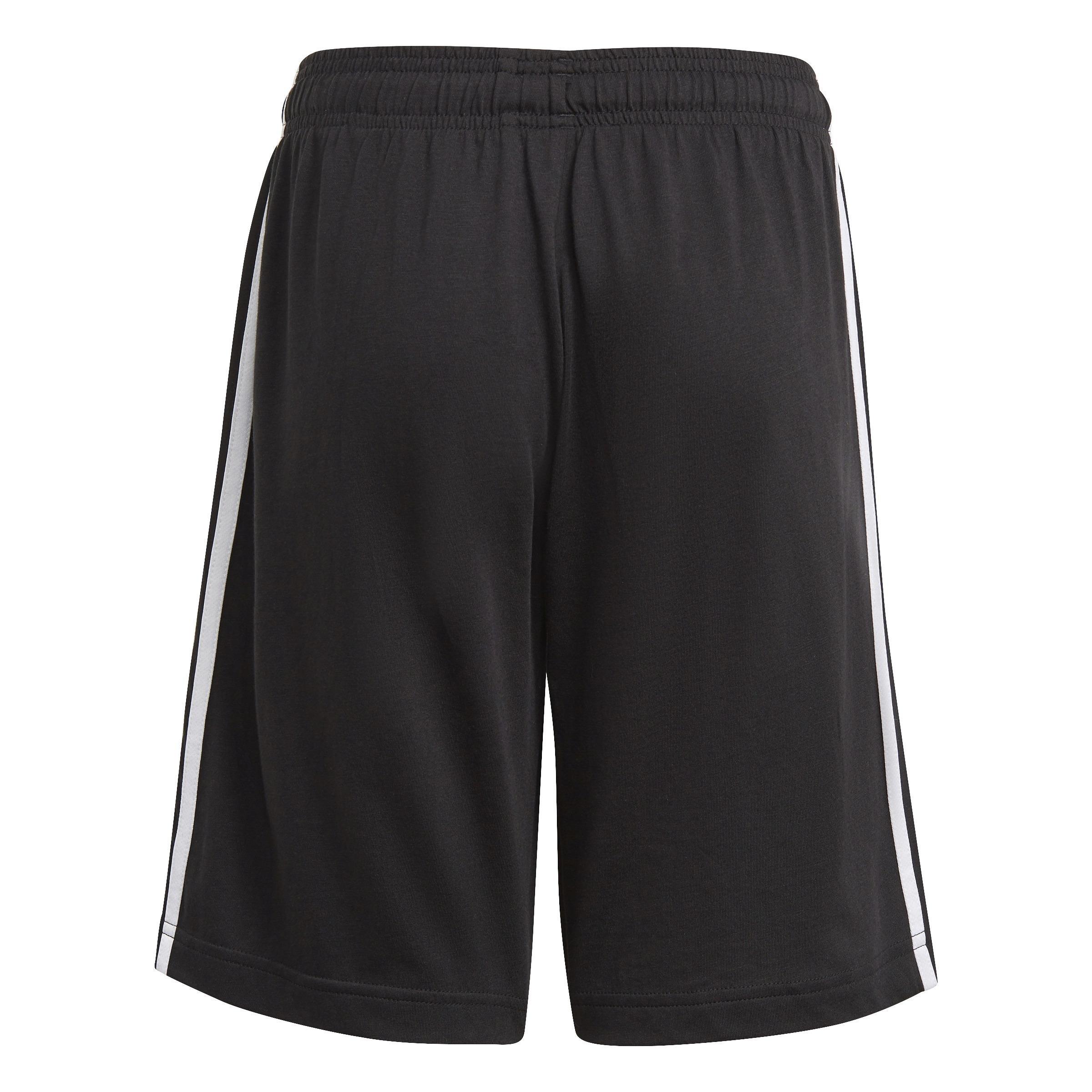 Kids Essentials 3-Stripes Shorts, Black, A901_ONE, large image number 2