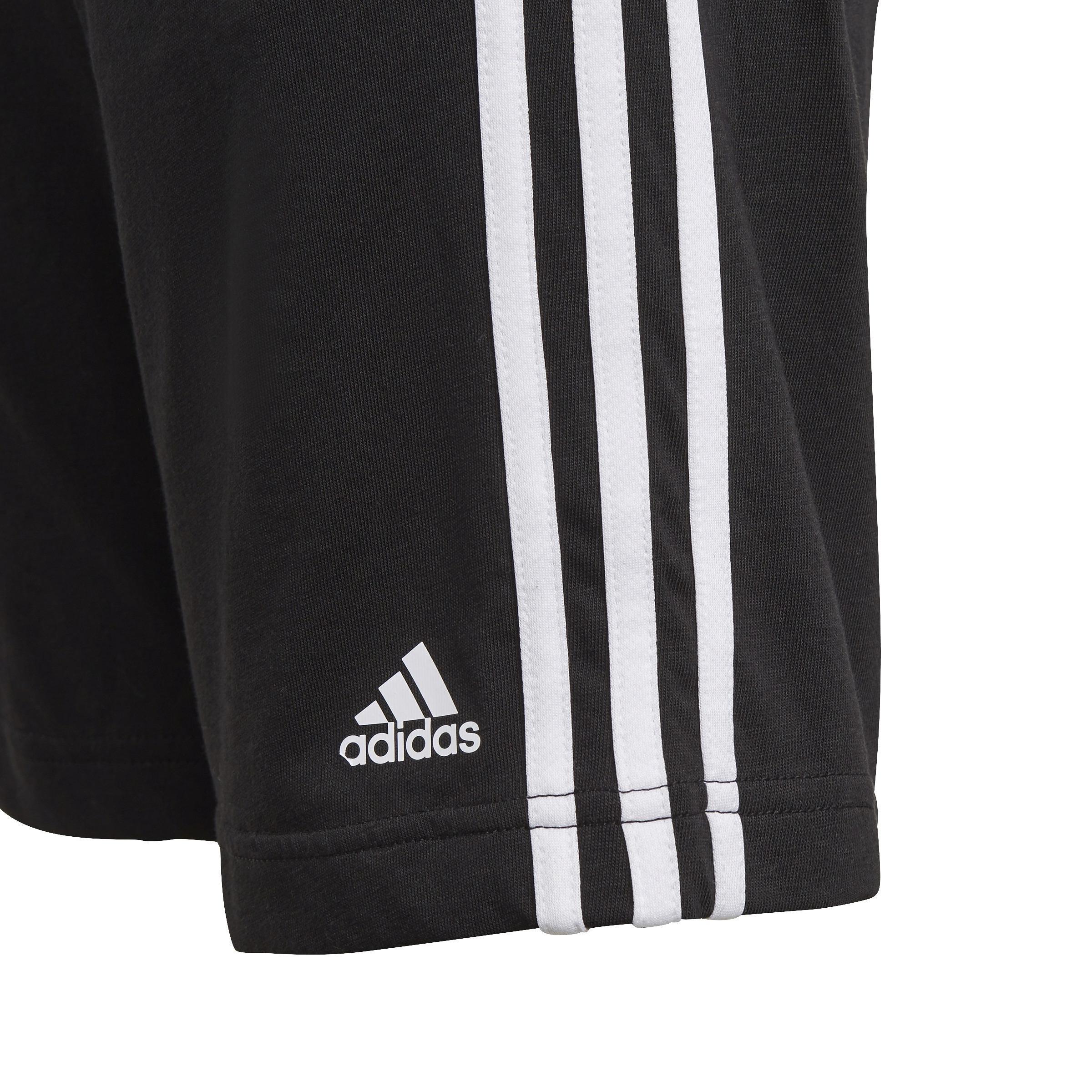 Kids Essentials 3-Stripes Shorts, Black, A901_ONE, large image number 3