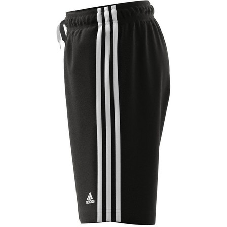 Kids Boys Adidas Essentials 3-Stripes Shorts, Black, A901_ONE, large image number 6