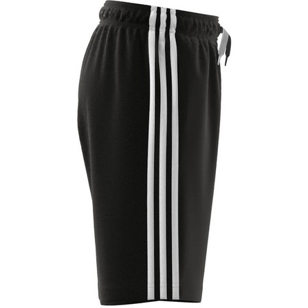 Kids Boys Adidas Essentials 3-Stripes Shorts, Black, A901_ONE, large image number 8