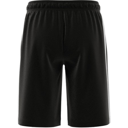 Kids Boys Adidas Essentials 3-Stripes Shorts, Black, A901_ONE, large image number 9