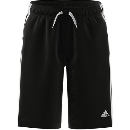 Kids Boys Adidas Essentials 3-Stripes Shorts, Black, A901_ONE, large image number 10