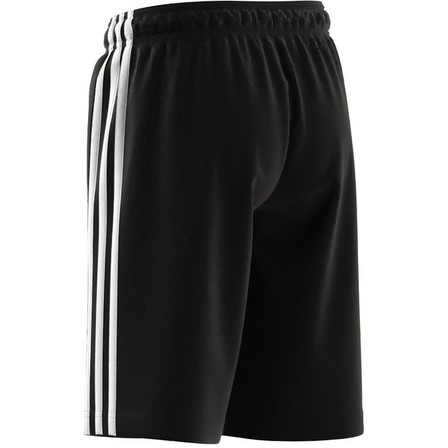 Kids Boys Adidas Essentials 3-Stripes Shorts, Black, A901_ONE, large image number 11