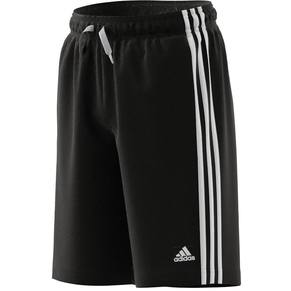 Kids Essentials 3-Stripes Shorts, Black, A901_ONE, large image number 12
