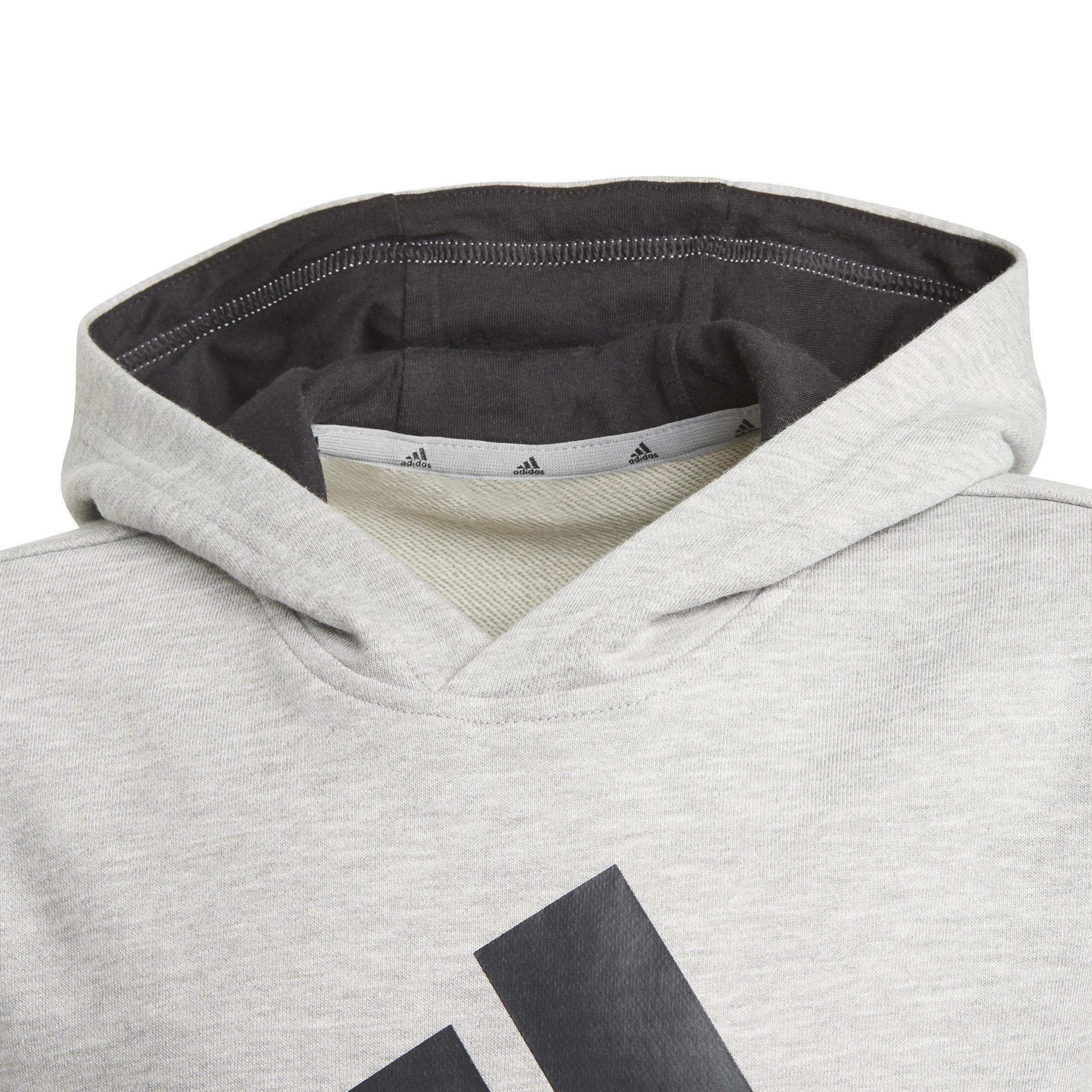 Kids adidas Essentials Hoodie, Grey, A901_ONE, large image number 3