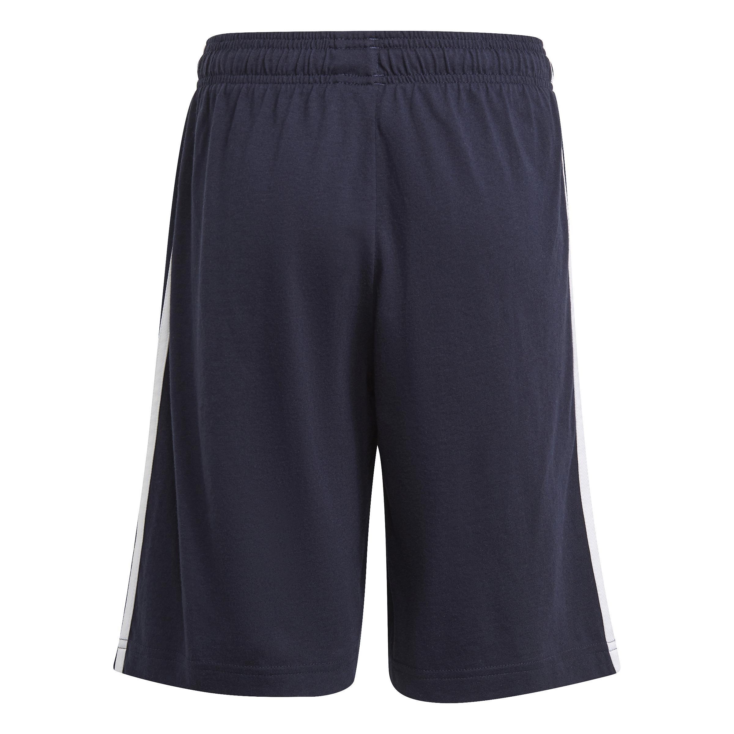 Kids Essentials 3-Stripes Shorts, Blue, , large image number 2