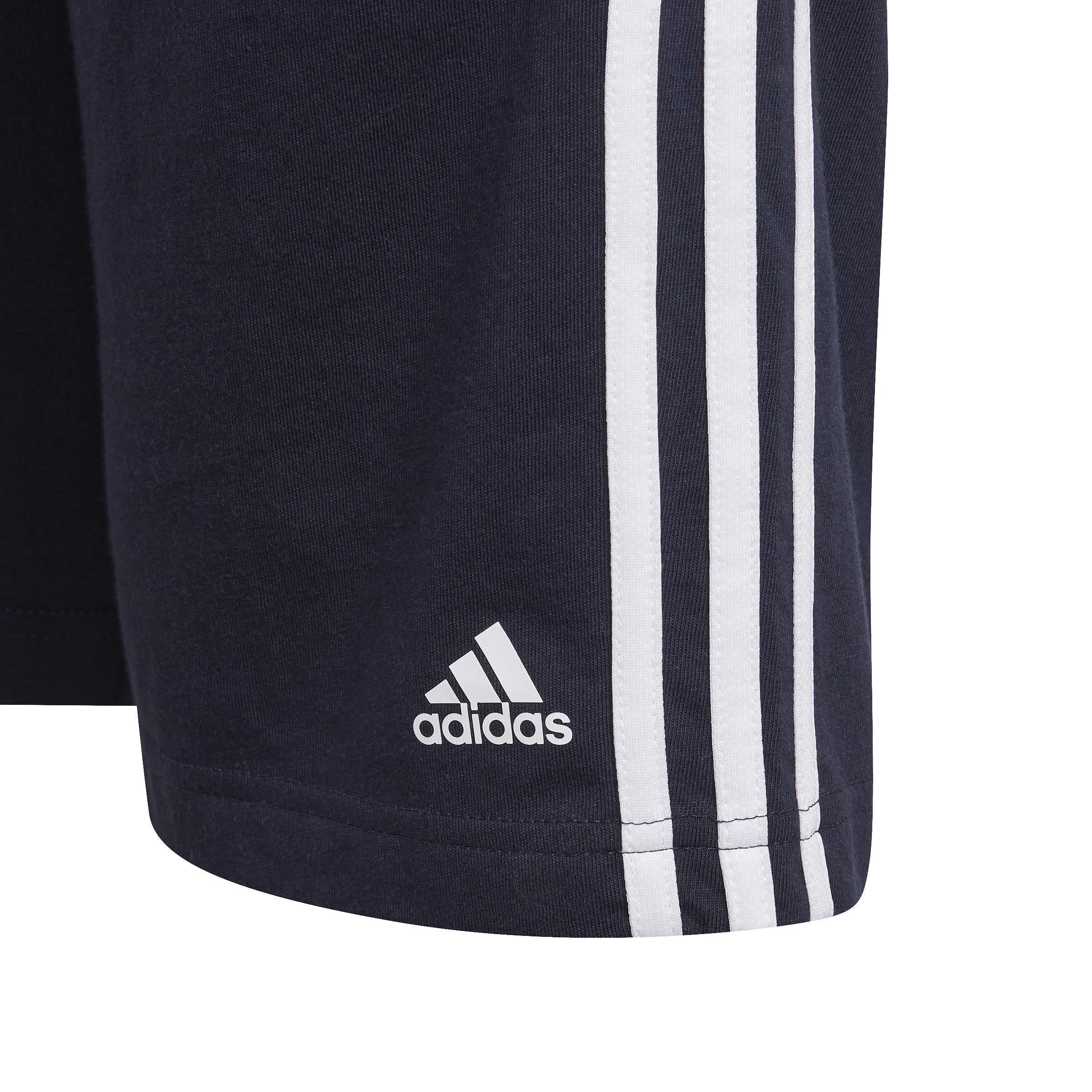 Kids Essentials 3-Stripes Shorts, Blue, , large image number 3