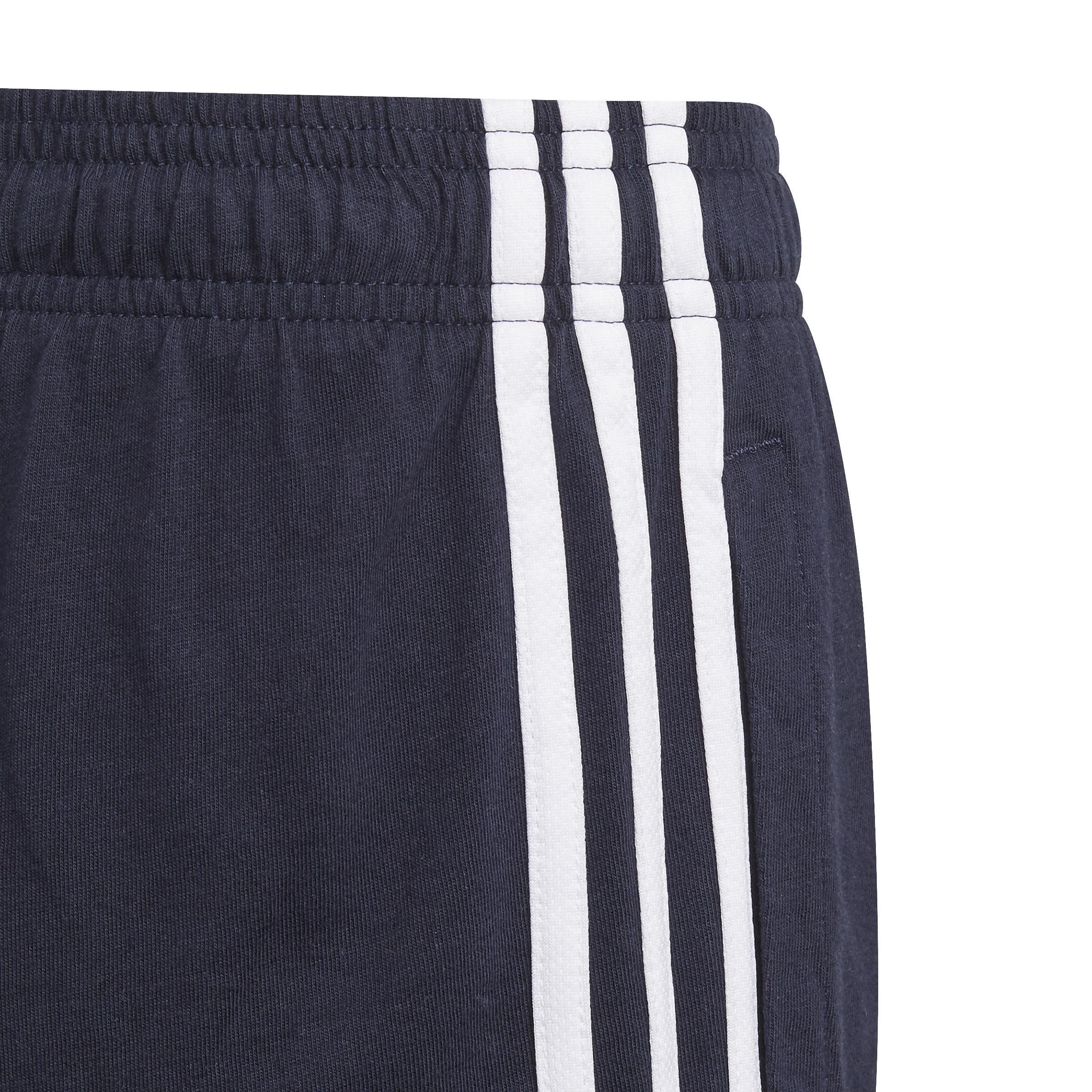 Kids Essentials 3-Stripes Shorts, Blue, A901_ONE, large image number 4
