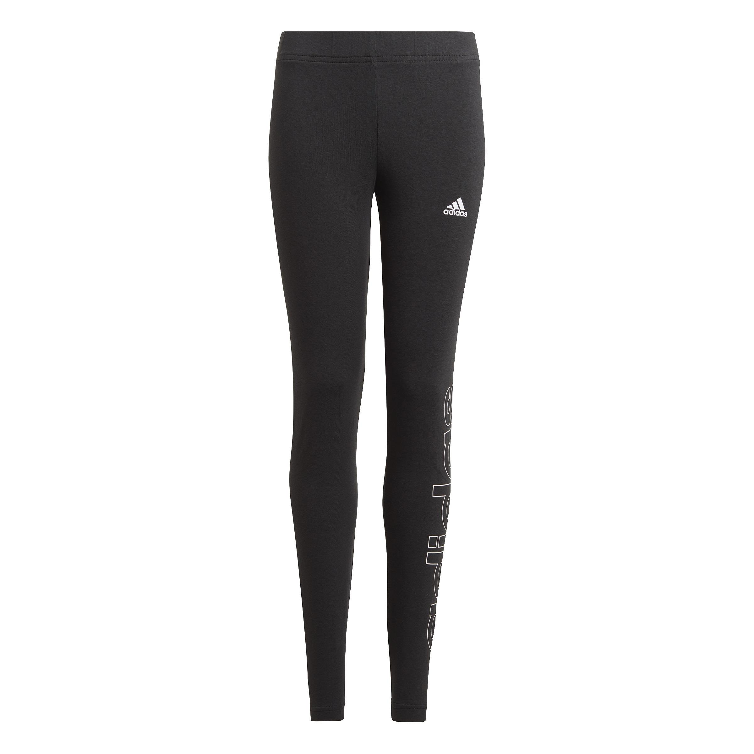 Kids Essentials Linear Tights, Black, , large image number 1