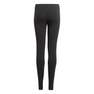Kids Girls Adidas Essentials Linear Tights, Black, A901_ONE, thumbnail image number 2