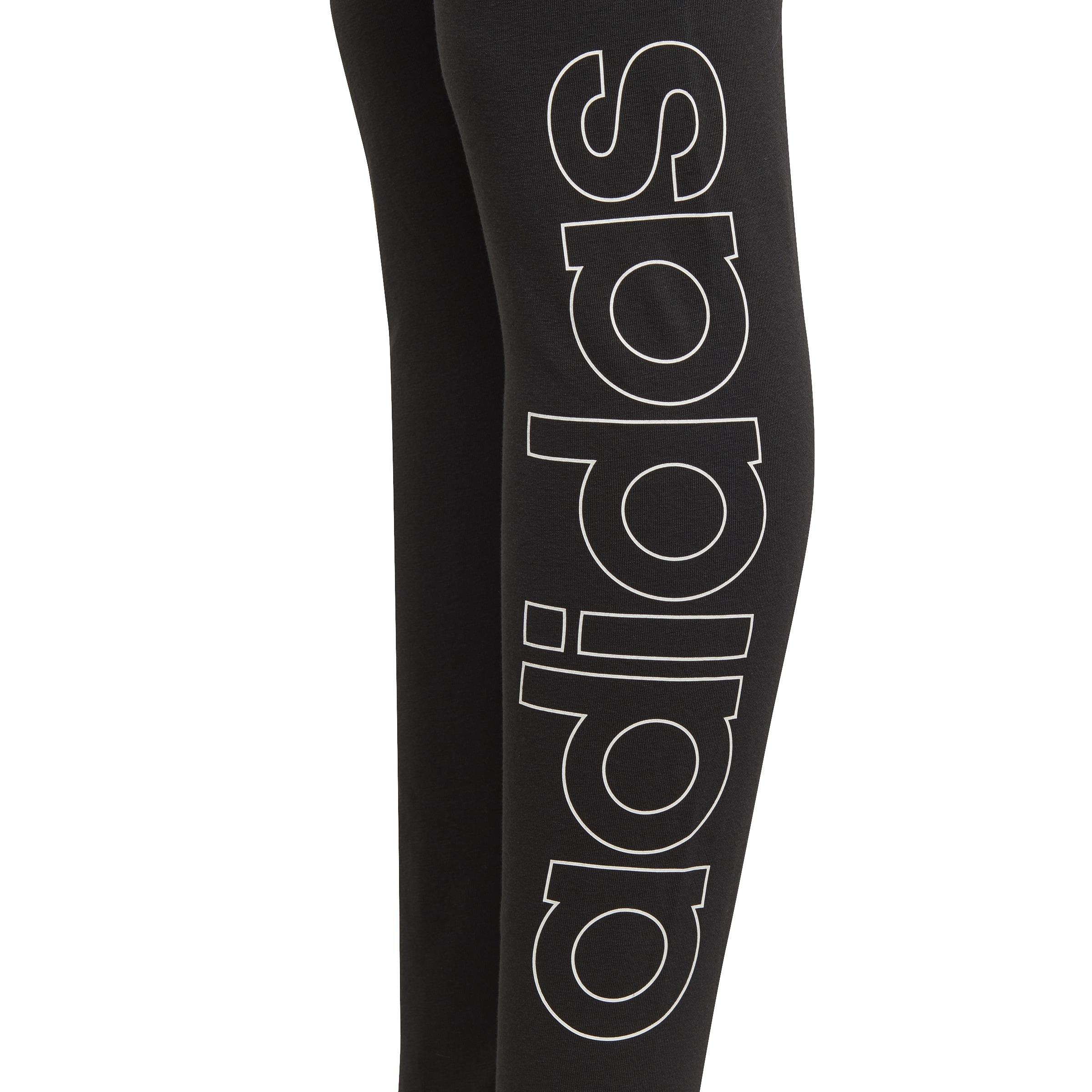 Kids Essentials Linear Tights, Black, , large image number 3
