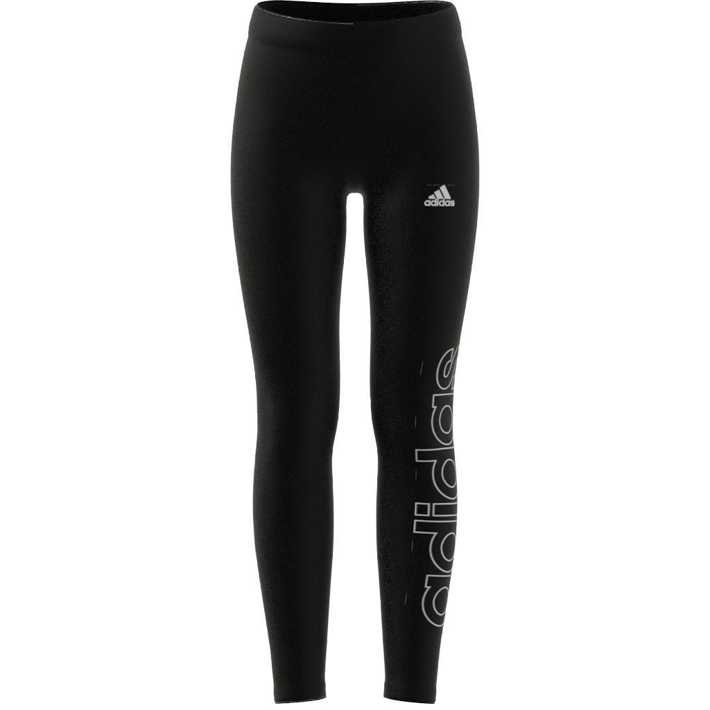 Kids Essentials Linear Tights, Black, , large image number 5
