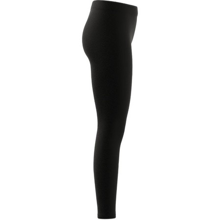 Kids Girls Adidas Essentials Linear Tights, Black, A901_ONE, large image number 7