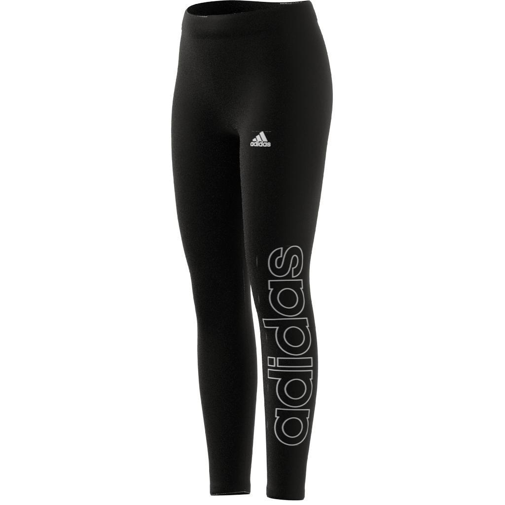 Kids Essentials Linear Tights, Black, , large image number 9