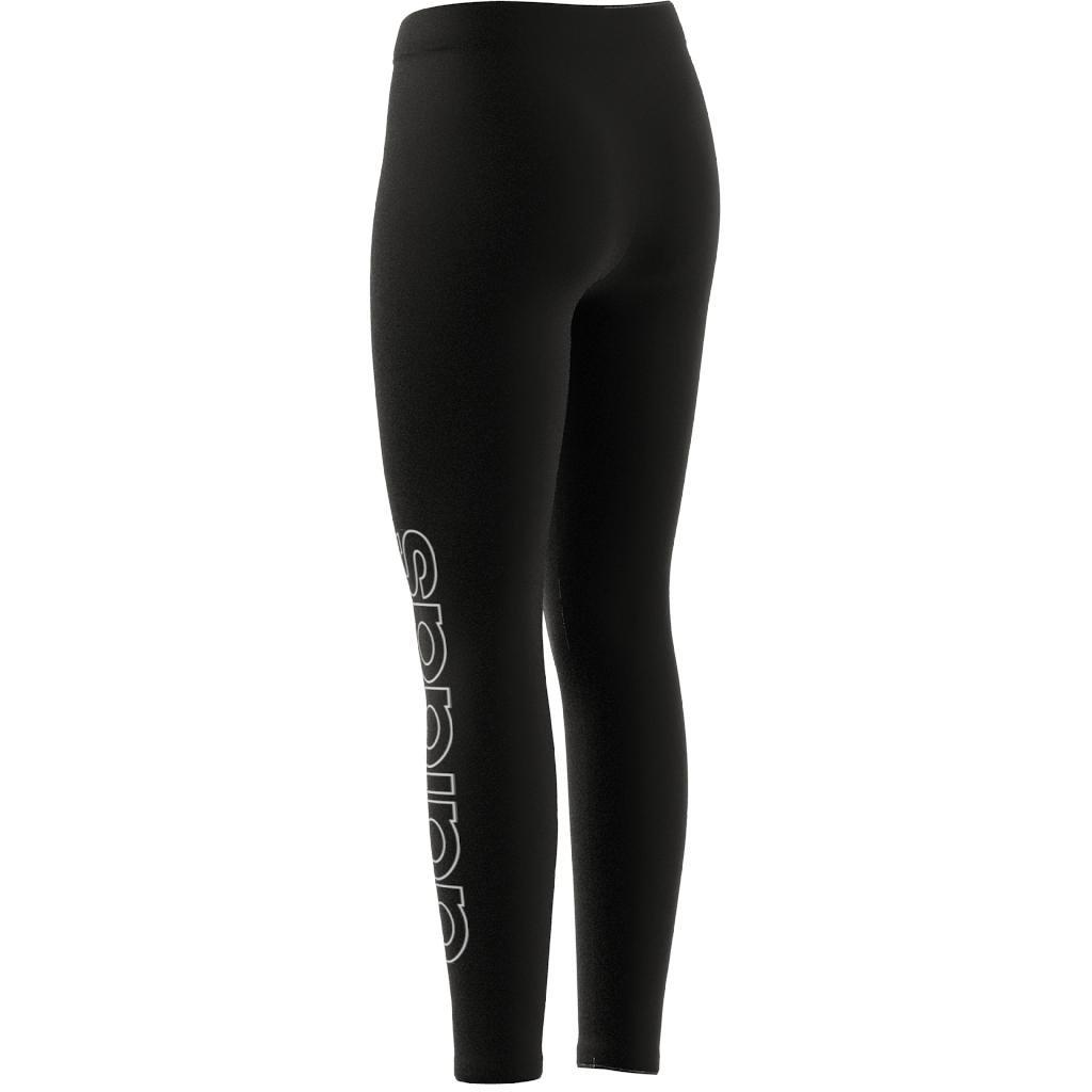 Kids Essentials Linear Tights, Black, , large image number 11