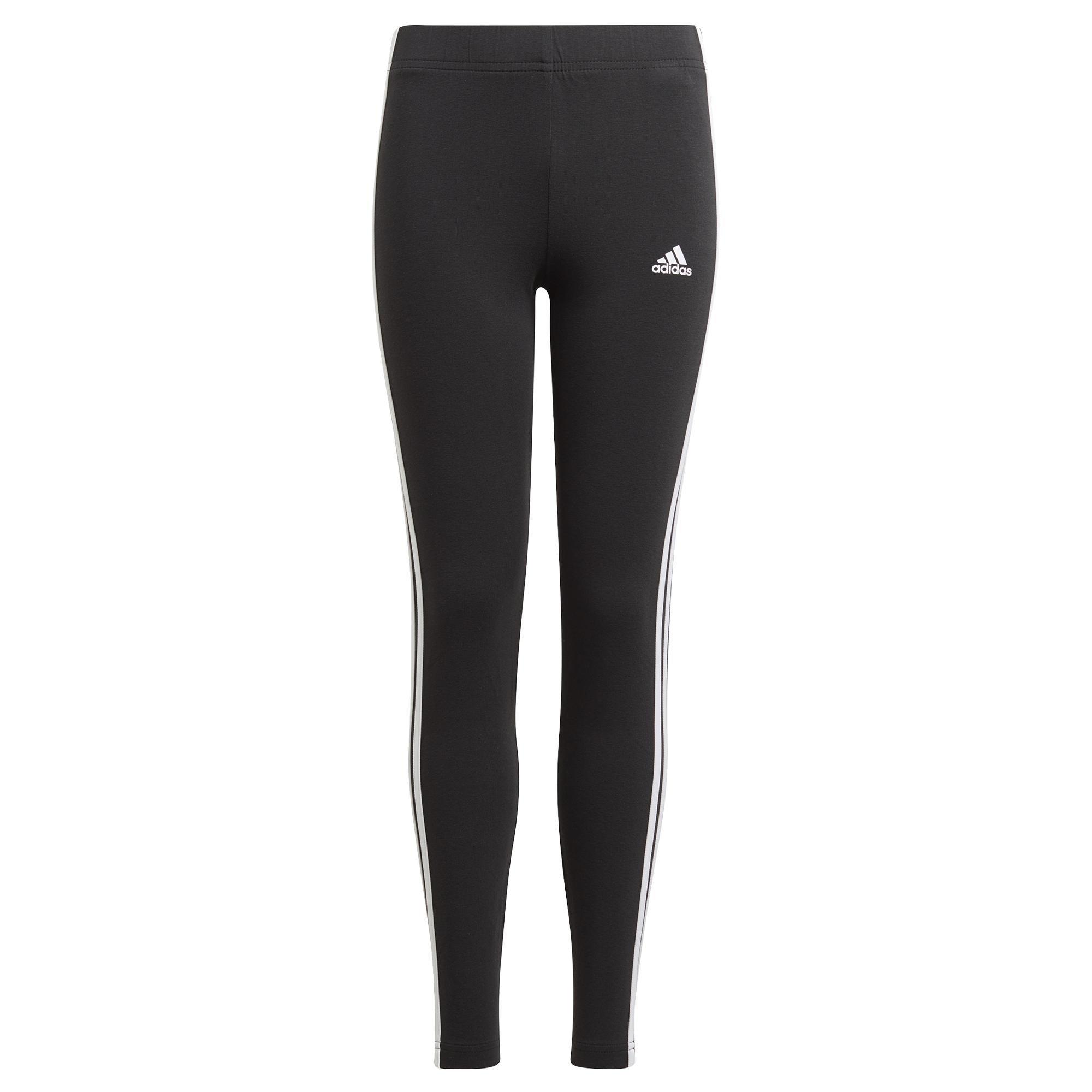 Kids Essentials 3-Stripes Leggings, Black, , large image number 2