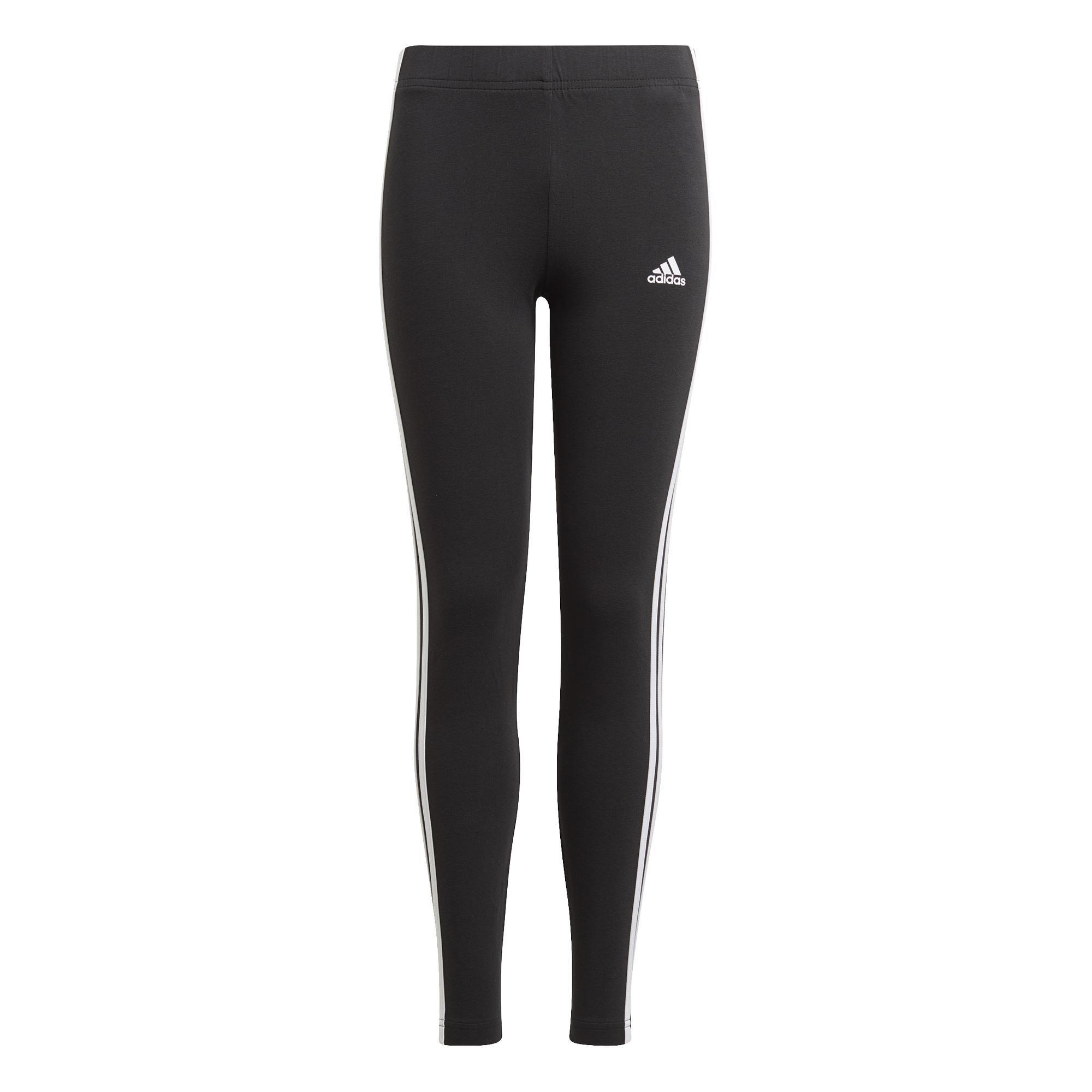Kids Essentials 3-Stripes Leggings, Black, , large image number 3
