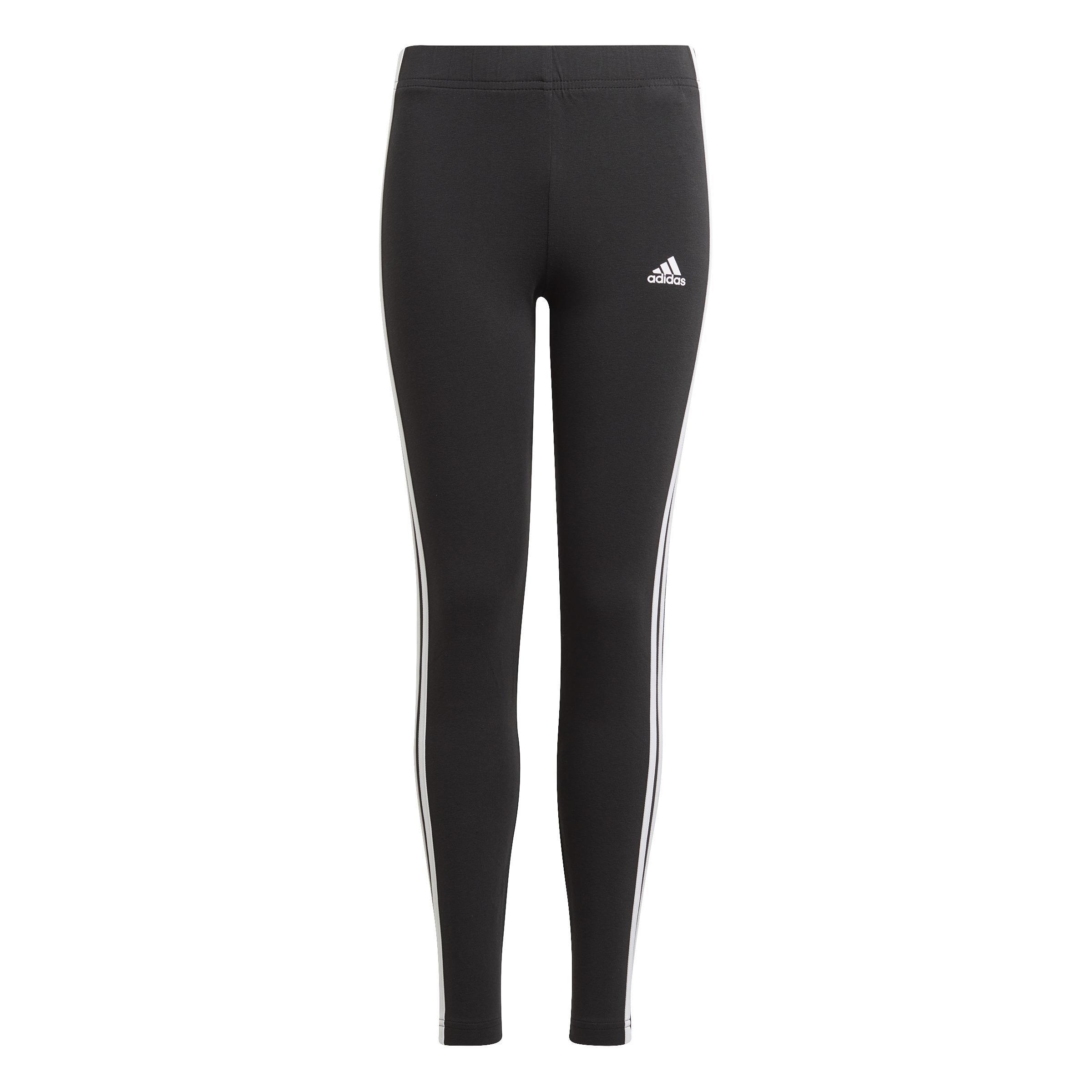 Kids Essentials 3-Stripes Leggings, Black, , large image number 5
