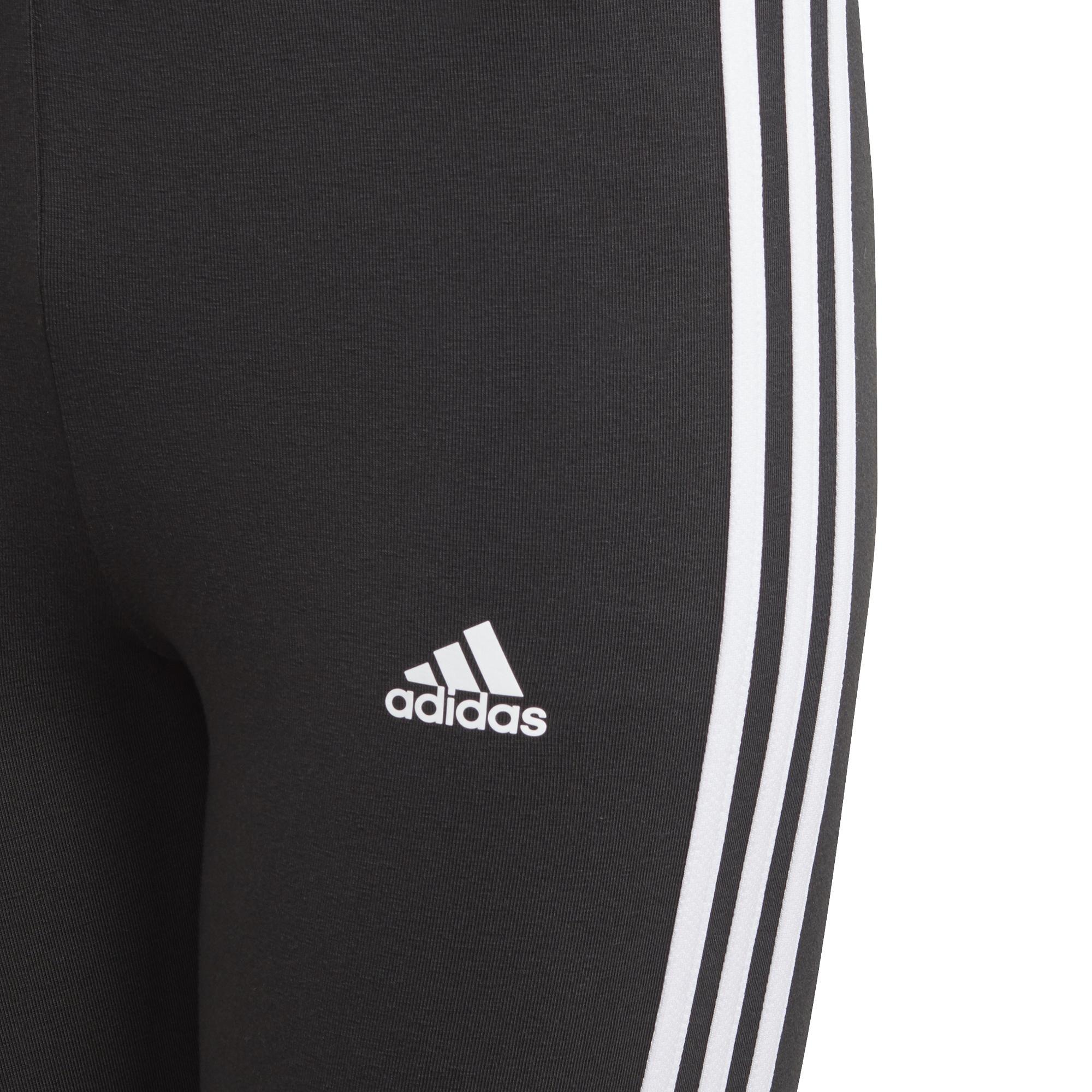 Kids Essentials 3-Stripes Leggings, Black, , large image number 9