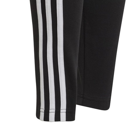 Kids Girls Adidas Essentials 3-Stripes Leggings, Black, A901_ONE, large image number 10