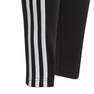 Kids Girls Adidas Essentials 3-Stripes Leggings, Black, A901_ONE, thumbnail image number 10