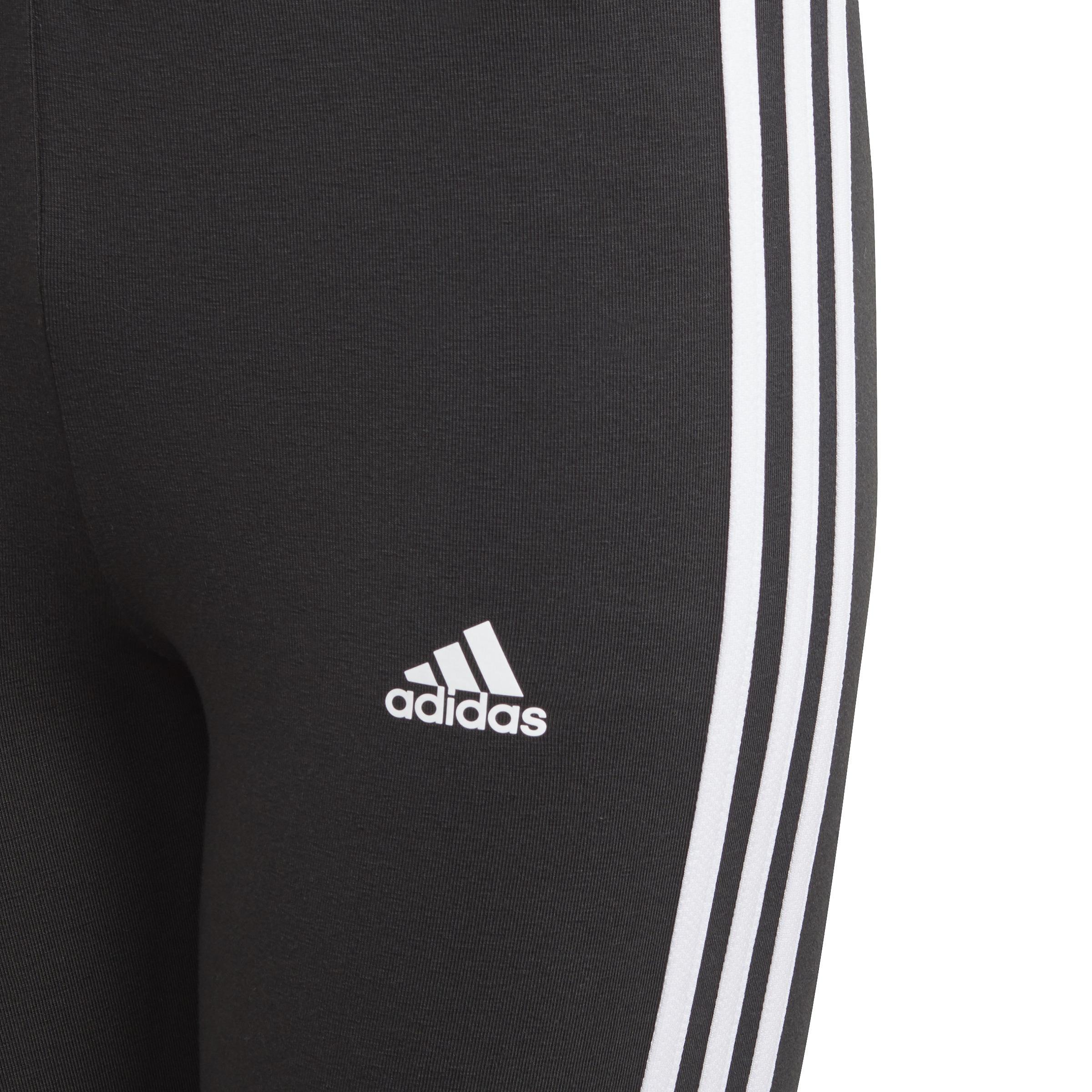 Kids Essentials 3-Stripes Leggings, Black, , large image number 11
