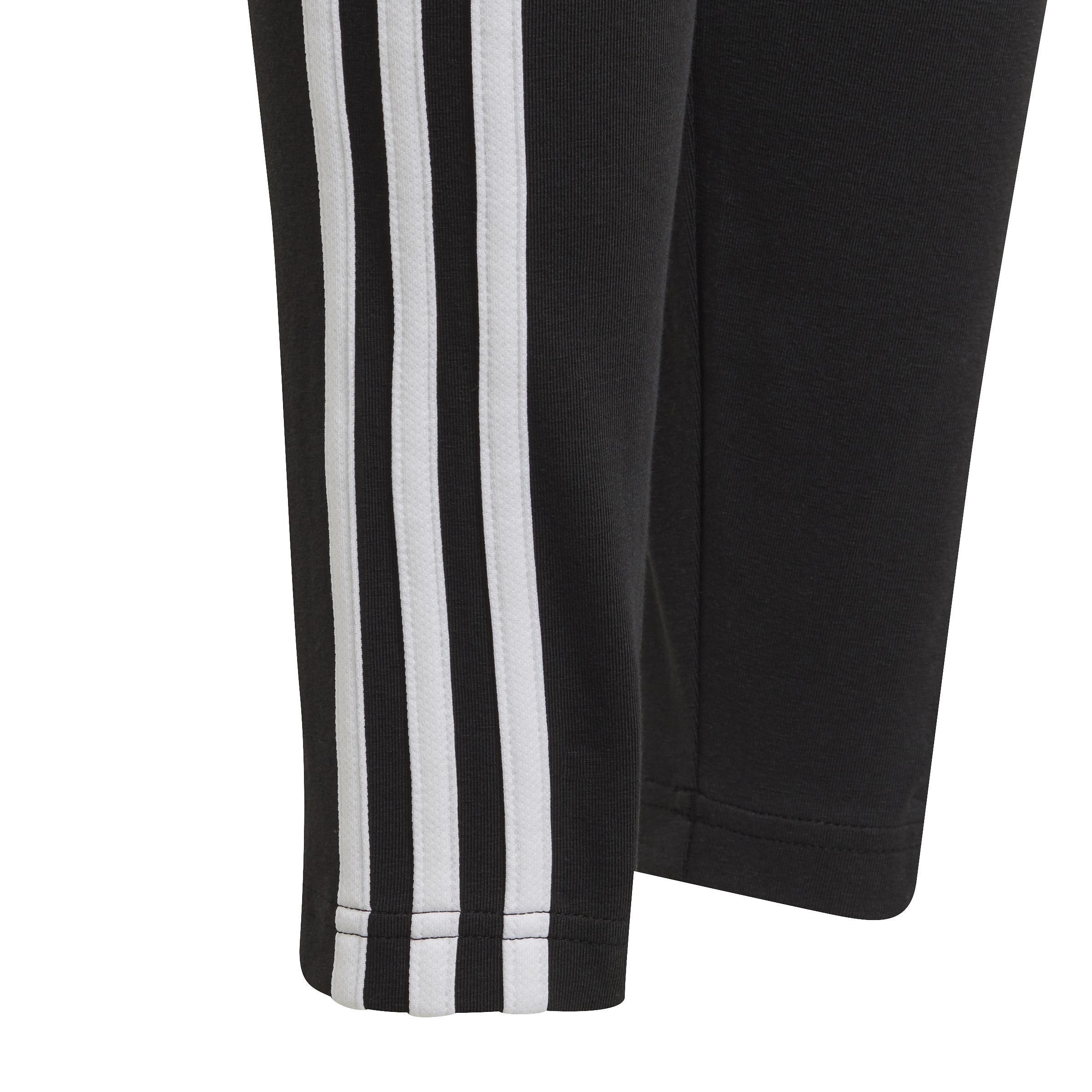 Kids Essentials 3-Stripes Leggings, Black, , large image number 12