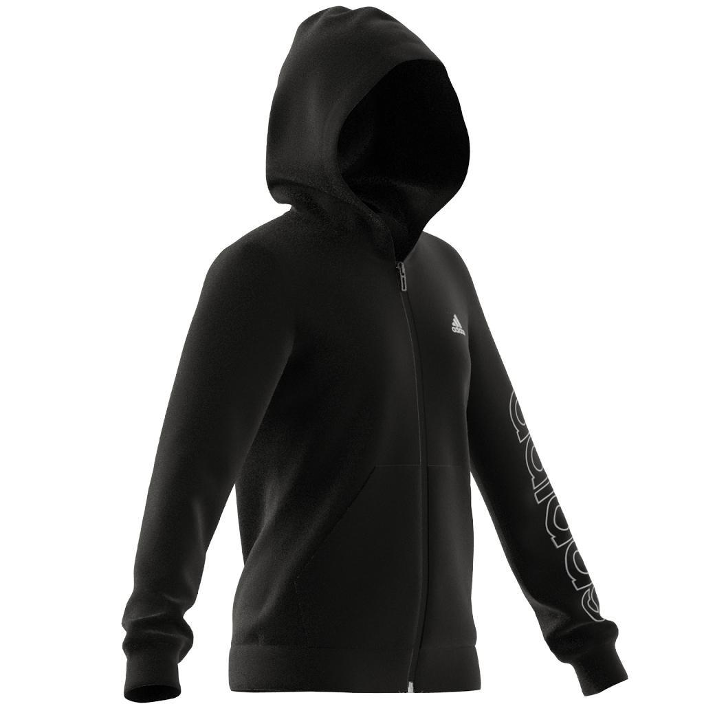 Kids Essentials Full-Zip Hoodie, Black, , large image number 11