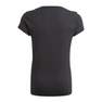 Kids Girls Adidas Essentials T-Shirt, Black, A901_ONE, thumbnail image number 1