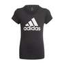 Kids Girls Adidas Essentials T-Shirt, Black, A901_ONE, thumbnail image number 3