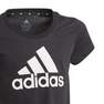 Kids Girls Adidas Essentials T-Shirt, Black, A901_ONE, thumbnail image number 10