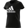 Kids Girls Adidas Essentials T-Shirt, Black, A901_ONE, thumbnail image number 14