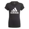 Kids Girls Adidas Essentials T-Shirt, Black, A901_ONE, thumbnail image number 16