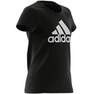 Kids Girls Adidas Essentials T-Shirt, Black, A901_ONE, thumbnail image number 18