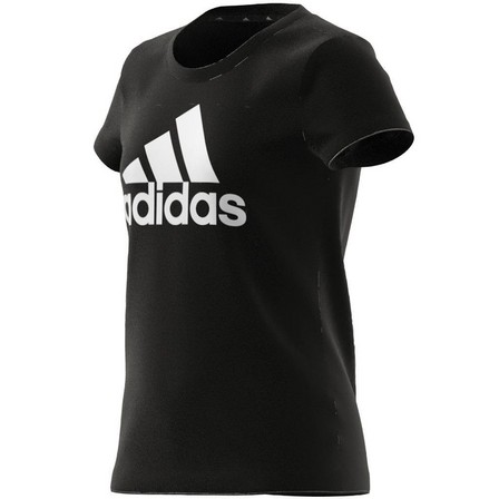 Kids Girls Adidas Essentials T-Shirt, Black, A901_ONE, large image number 19