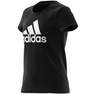 Kids Girls Adidas Essentials T-Shirt, Black, A901_ONE, thumbnail image number 19